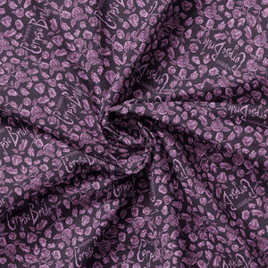 Corpse Bride Collection-Roses & Title-Purple-100% Cotton-23290106-02