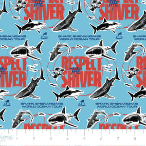 Shark Week Collection-Respect the Shiver-Blue-100% Cotton-23560101-02