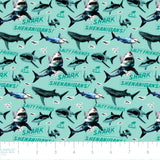 Shark Week Collection-Shark Shenanigans-Light Turquoise-100% Cotton-23560105-01