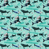 Shark Week Collection-Shark Shenanigans-Light Turquoise-100% Cotton-23560105-01