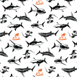 Shark Week Collection-High Contrast Predators-White-100% Cotton-23560106-01