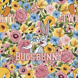 Looney Tunes Floral Collection-Grannycore Looney Tunes-Quilting Cotton-Yellow-23600234-01