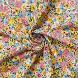 Looney Tunes Floral Collection-Grannycore Looney Tunes-Quilting Cotton-Yellow-23600234-01