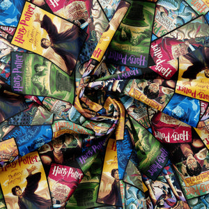 Character Posters Collection-Harry Potter Book Cover Stack-Multi-100% Cotton-23800813-01