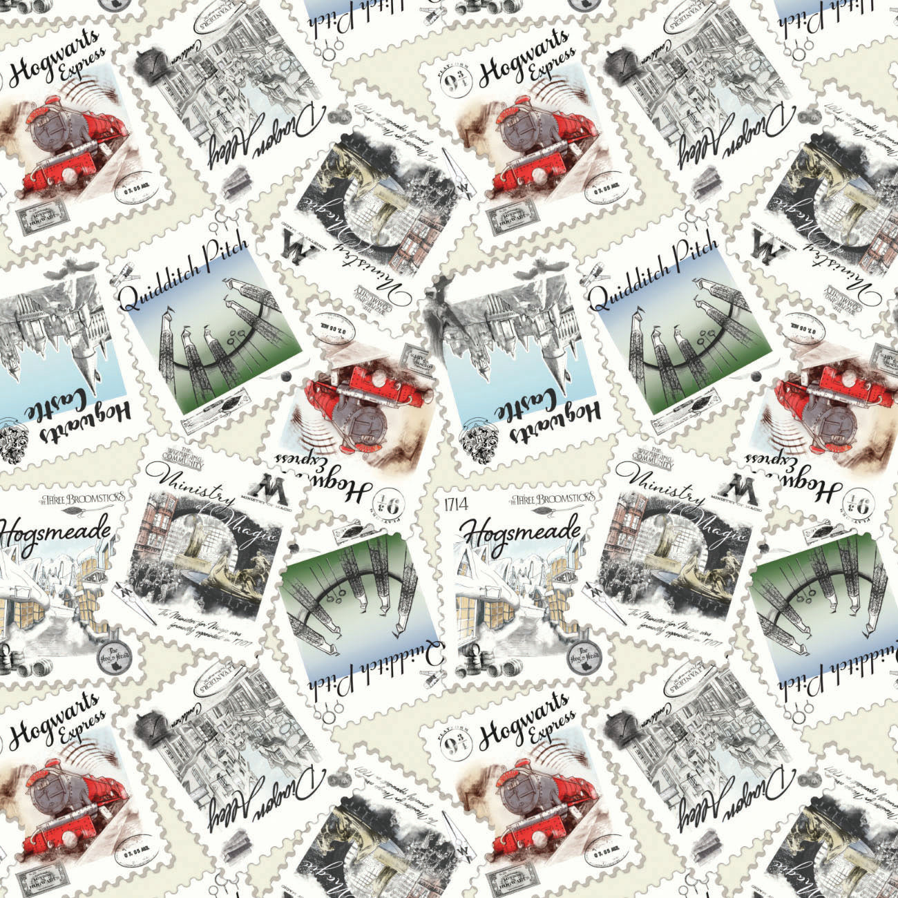 Harry Potter Stamps – Camelot Fabrics®