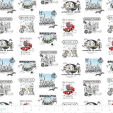Collection de timbres Harry Potter-Lieux du Magicien-Blanc-100% coton-23800924-05