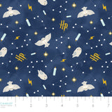 Harry Potter Mystical Winter Wonder Collection-Night Sky-Blue-100% Cotton-23800926-01