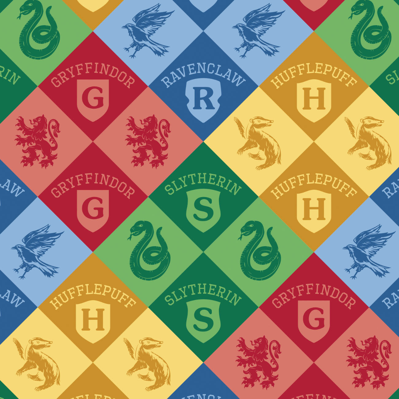 Collection Harry Potter Champions de Maison-Diamant à Carreaux des Maisons-23800949-01-Multi