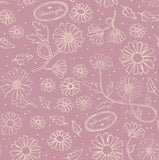 Collection Gilmore Girls Bookmarked-Botanique-Mauve-100% Coton-23840117-02
