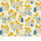 Sunny Days Ahead Collection-French Countryside-100% Cotton-Cream