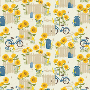 Sunny Days Ahead Collection-French Countryside-100% Cotton-Cream