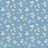 Sunny Days Ahead Collection-Wildflowers-100% Cotton-Blue