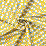 Daisy Dukes Collection-Daisy Rows-100% Cotton-Yellow-27230202-02