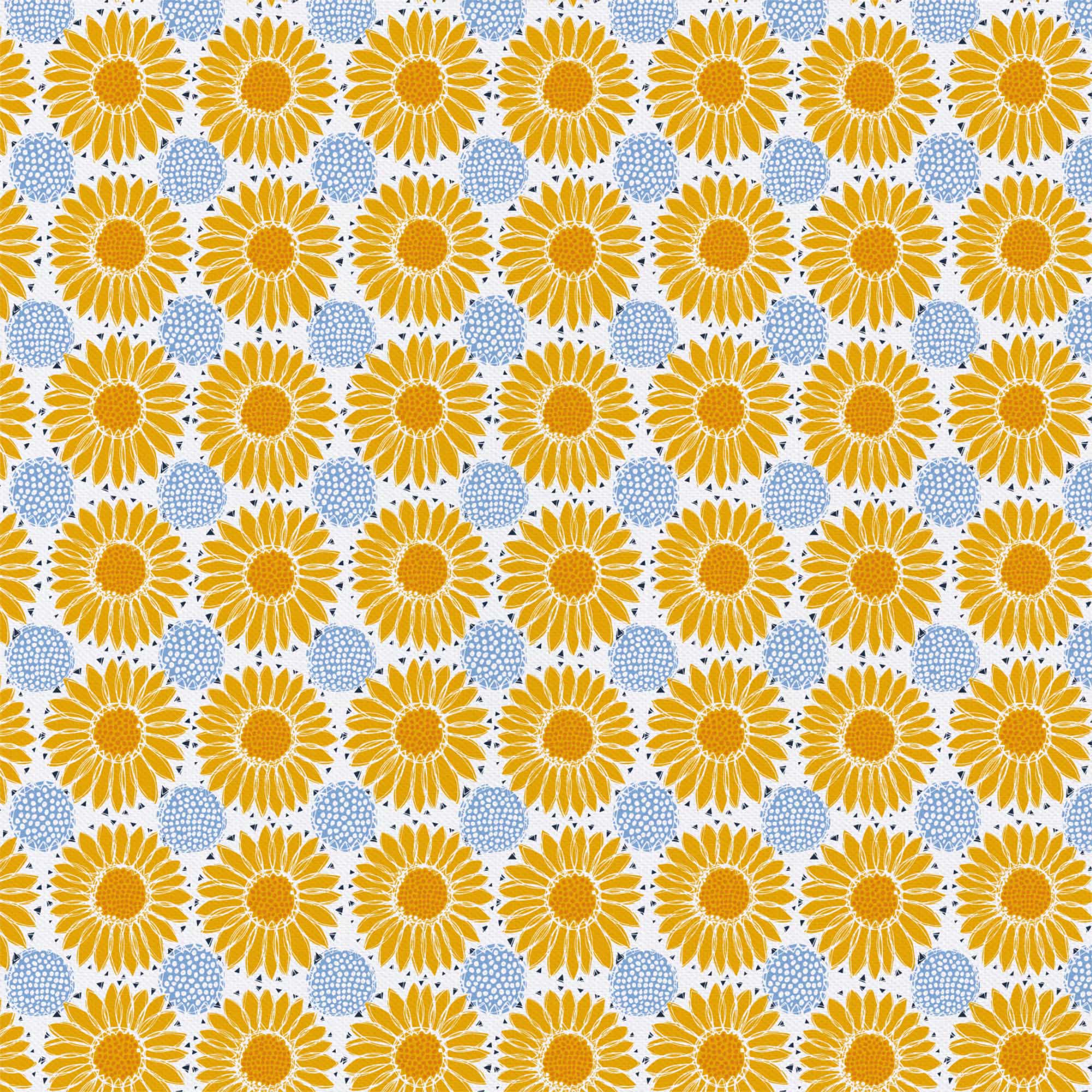 Emma & Mila -Sunflowers-100% Cotton- Orange