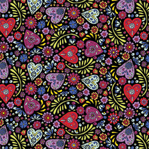 Paisley Hearts 2Yd Cuts