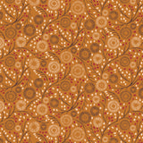 Autumn Owl Collection-Abstract Autumn-Tan-100% Cotton-30260102-02