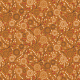Autumn Owl Collection-Abstract Autumn-Tan-100% Cotton-30260102-02