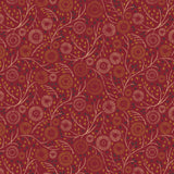 Autumn Owl Collection-Abstract Autumn-Maroon-100% Cotton-30260102-03