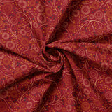 Autumn Owl Collection-Abstract Autumn-Maroon-100% Cotton-30260102-03
