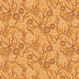 Autumn Owl Collection-Abstract Autumn-Mustard-100% Cotton-30260102-04
