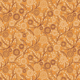 Autumn Owl Collection-Abstract Autumn-Mustard-100% Cotton-30260102-04