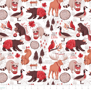 Oh Canada Collection-The True North-White-100% Cotton-36250101-01