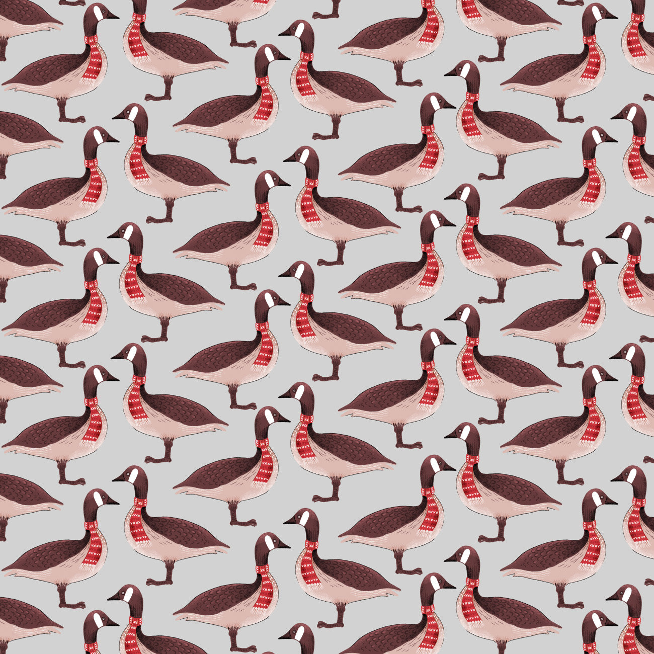 Oh Canada Collection-Canadian Geese-Grey-100% Cotton-36250102-01