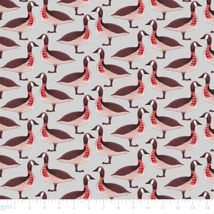 Oh Canada Collection-Canadian Geese-Grey-100% Cotton-36250102-01