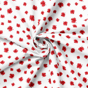 Oh Canada Collection-Maple Leaves-White-100% Cotton-36250103-01
