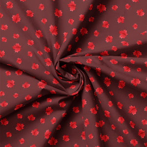 Oh Canada Collection-Maple Leaves-Dark Taupe-100% Cotton-36250103-03
