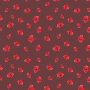 Oh Canada Collection-Maple Leaves-Dark Taupe-100% Cotton-36250103-03
