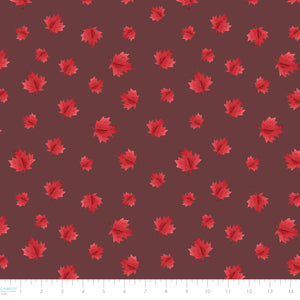 Oh Canada Collection-Maple Leaves-Dark Taupe-100% Cotton-36250103-03