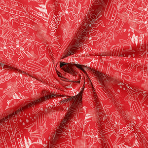 Oh Canada Collection-Into the Woods-Red-100% Cotton-36250104-01
