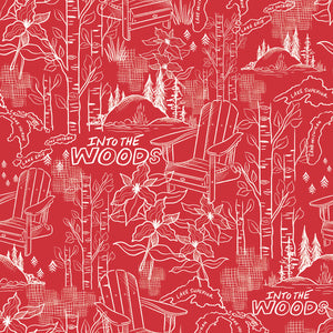 Oh Canada Collection-Into the Woods-Red-100% Cotton-36250104-01