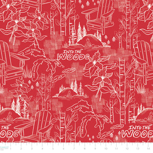 Oh Canada Collection-Into the Woods-Red-100% Cotton-36250104-01