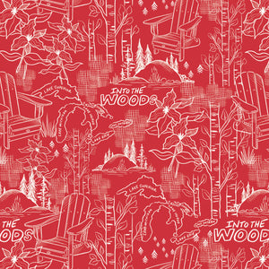 Oh Canada Collection-Into the Woods-Red-100% Cotton-36250104-01