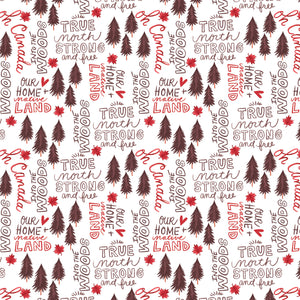 Oh Canada Collection-Strong and Free-White-100% Cotton-36250105-01
