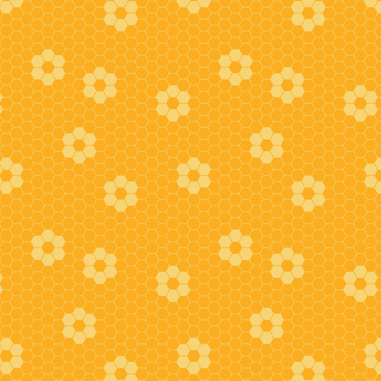 Hexie Flowers Collection-Small Stitched Hexies-100% Cotton-Yellow
