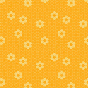 Hexie Flowers Collection-Small Stitched Hexies-100% Cotton-Yellow