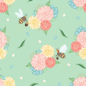 Quilting Bees Collection-Bee Errands-Light Green-100% Cotton 37230201-03