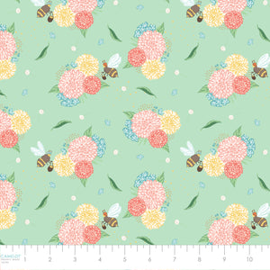 Quilting Bees Collection-Bee Errands-Light Green-100% Cotton 37230201-03