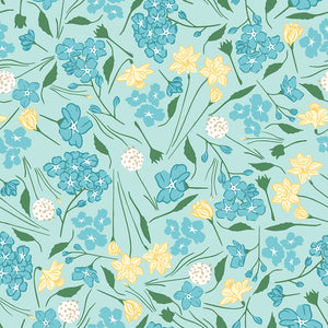 Quilting Bees Collection-Wildflowers-Light Blue-100% Cotton 37230208-03