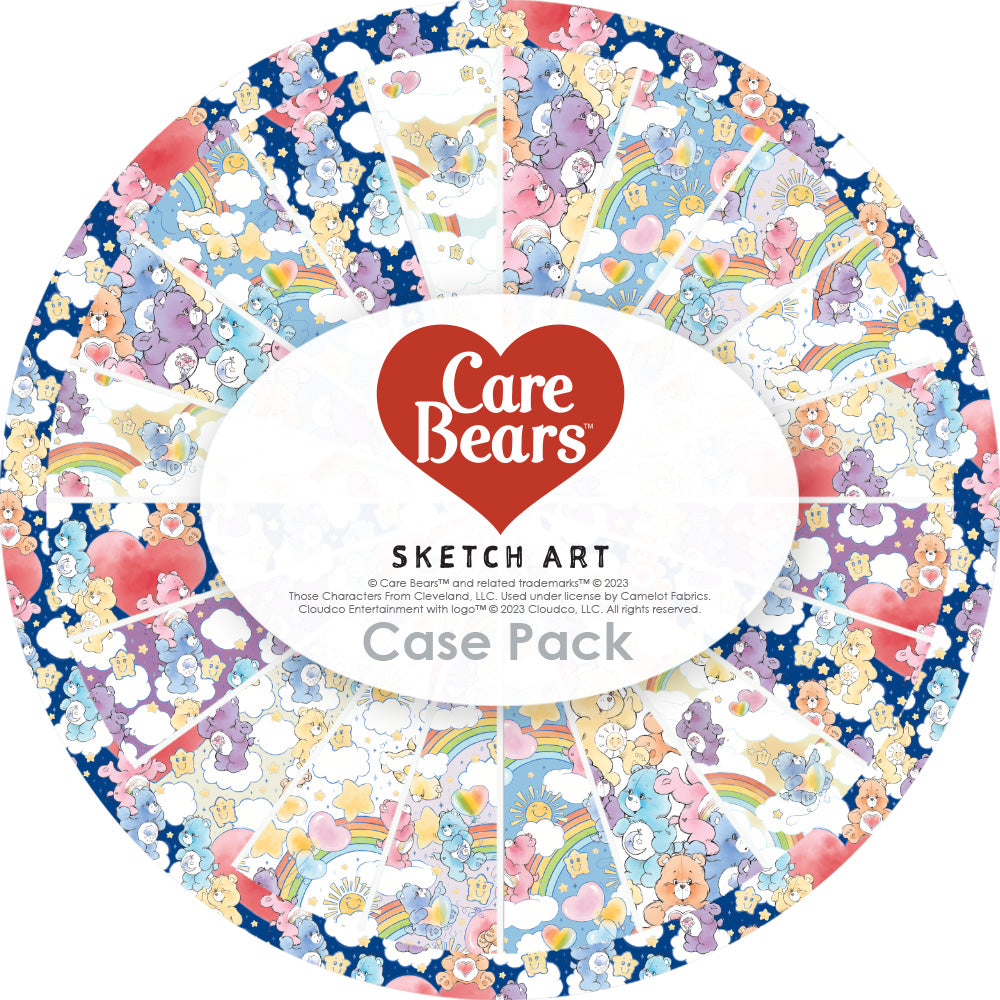 Care Bears Sketch Art Collection Super Stack Case Pack (120 Yards)-Multi-100% Cotton-44011004SSCASE
