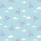 Care Bears Baby Make a Wish Collection-Baby Grumpy Bear-Aqua-100% Cotton 44011104-01