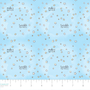 Care Bears Baby Make a Wish Collection-Twinkle Twinkle-Light Blue-100% Cotton 44011107-01