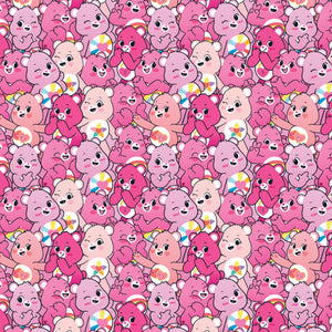Care Bears Party Time Collection-Pink Bears-Pink-100% Cotton-44011404-01