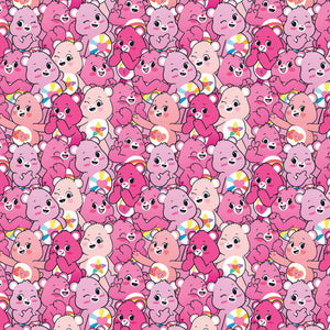 Care Bears Party Time Collection-Pink Bears-Pink-100% Cotton-44011404-01