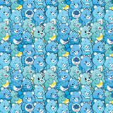 Care Bears Party Time Collection-Blue Bears-Blue-100% Cotton-44011407-01
