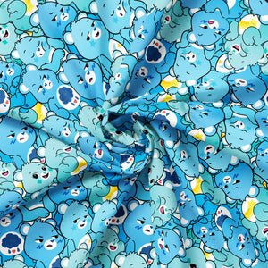 Care Bears Party Time Collection-Blue Bears-Blue-100% Cotton-44011407-01