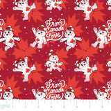 Care Bears True North Collection-From Canada with Love-Red-Quilting Cotton-44011601-02